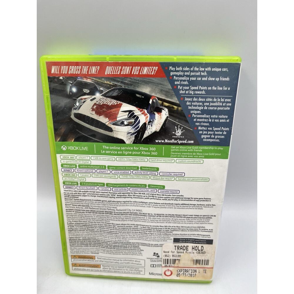 Need for Speed: Rivals (Microsoft Xbox 360, 2013) Tested Free Shipping - Picture 6 of 6